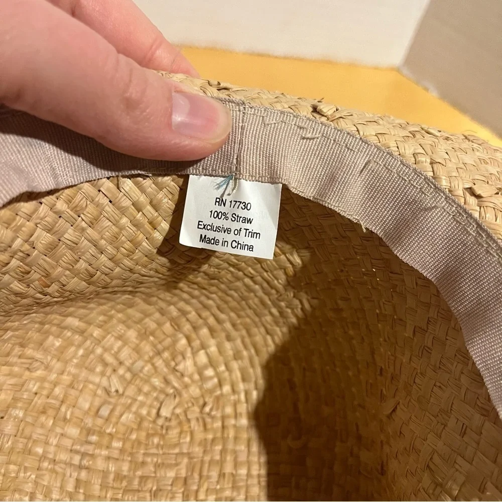 Foldable Travel Bow Ribbon Panama Hat Beach Straw Hats Sun Hat Women's Cap
